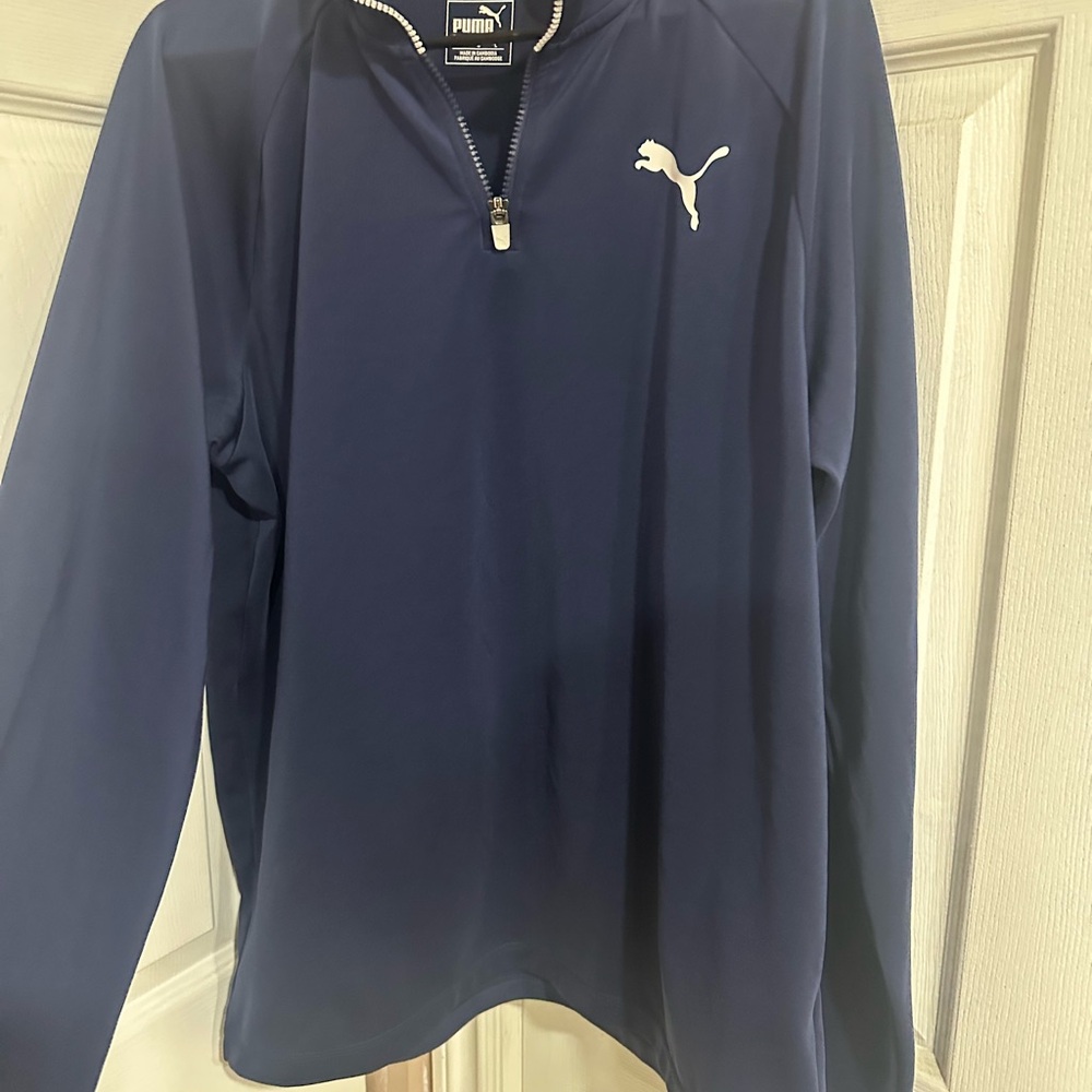 Puma Navy Blue Quarter-Zip Pullover